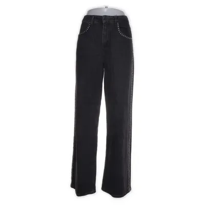 Palazzobyxor (Grå, Svart) från Never Denim by Bik Bok Elastan, Återvunnen bomull