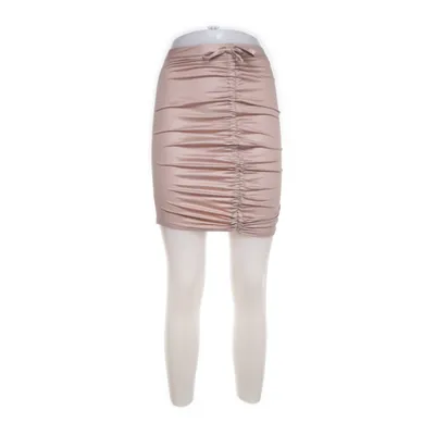 Skirt (Brown) from Missy Empire Elastane, Polyester