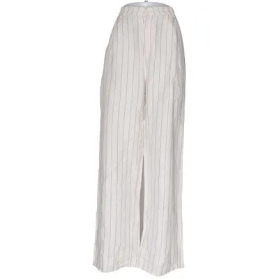 Palazzo broek (Beige, Zwart) van Lindex Linnen, Viscose