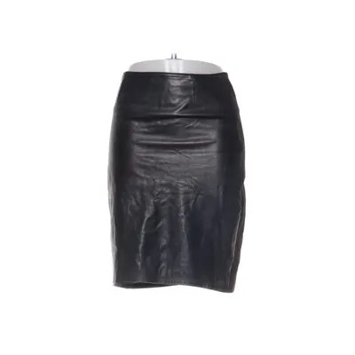 Leather skirt (Black) from Fall Winter Spring Summer Cotton, Elastane, Leather, Polyamide, Polyester