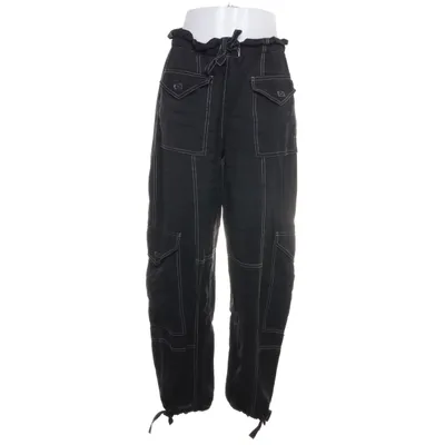 Cargo broek (Zwart) van Ganni Viscose, Gerecycled polyester
