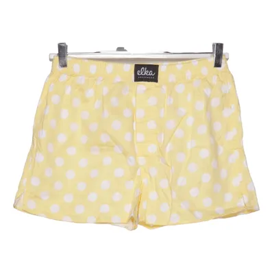 Pyjamasshorts (Gul, Vit) från Elka Bomull
