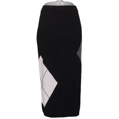 Rock (Schwarz, Beige, Grau) von Le Tricot Perugia Kaschmir, Seide, Wolle