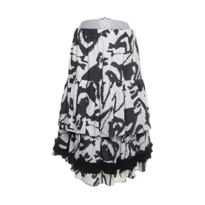 Skirt (Black, White) from She's Crazy Bamboo, Polyester, Viscose