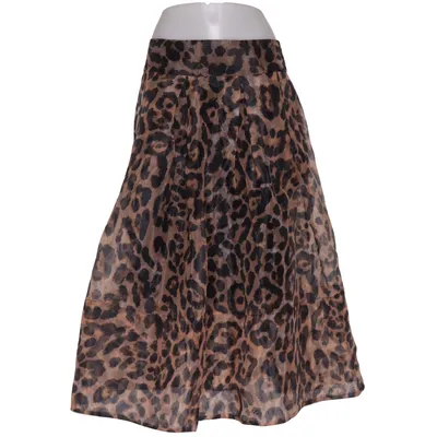 Nederdel (Brun, Sort) fra Copenhagen Muse Polyester, Viscose