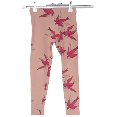 Legging (Beige, Rouge) de Mini Rodini Élasthane, Coton biologique