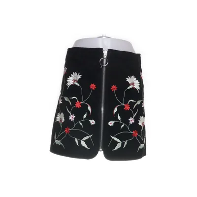 Leren rok (Zwart, Meerkleurig) van Zara Woman Leer