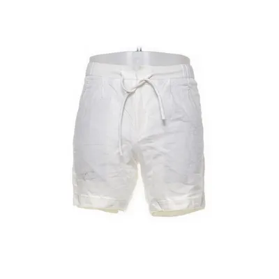 Shorts (White) from TESSUTI DI SONDRIO Cotton, Linen