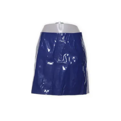 Vinyl rok (Blauw) van Monki