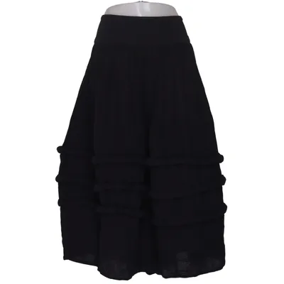 Maxi skirt (Black) from Ivan Grundahl Cotton, Elastane, Polyester