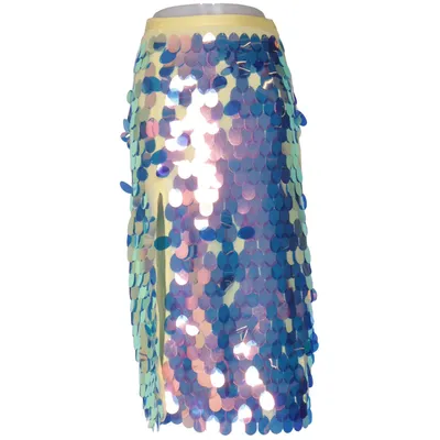 Rok (Geel, Blauw, Meerkleurig) van H&M Trend Polyester, Viscose