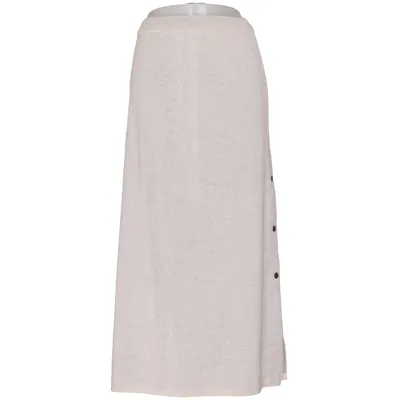 Maxi skirt (Beige) from Kriss Acrylic, Cotton, Wool