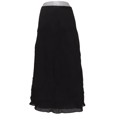 Jupe longue (Noir) de Massimo Dutti Coton, Viscose