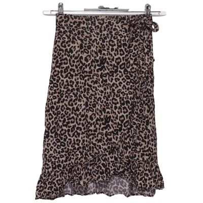 Wrap skirt (Beige, Black) from Lindex Kids Viscose