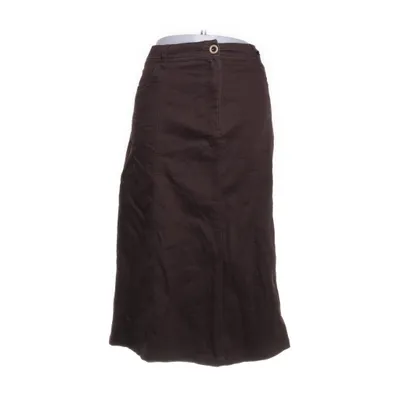 Denim skirt (Brown) from Cappuccini Cotton, Elastane