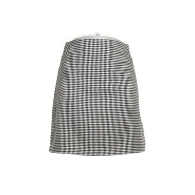 Rok (Zwart, Wit) van Monki Elastaan, Viscose, Polyester