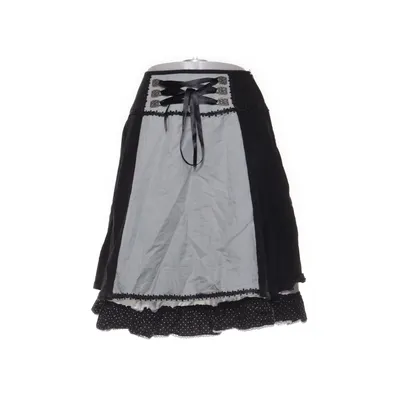 Skirt (Black, White) from Stockerpoint Cotton, Linen