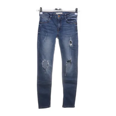 Spijkerbroek (Blauw) van Zara Girls Katoen, Elastaan
