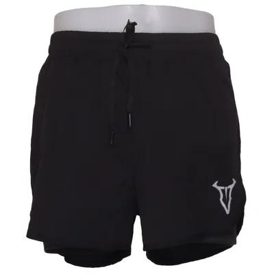 Trainingsshorts (Zwart) van Ryderwear Elastaan, Polyester