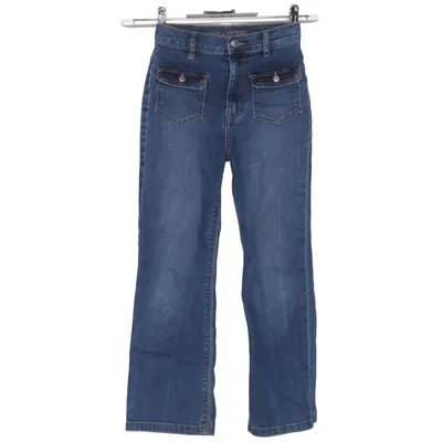 Spijkerbroek (Hippie) van Zadig & Voltaire Katoen, Elastaan, Leer, Polyester