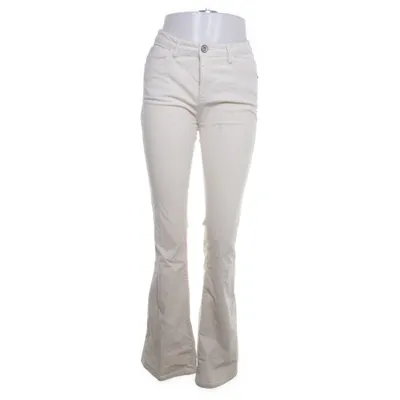 Corduroy broek (Wit) van Garcia Katoen, Elastaan