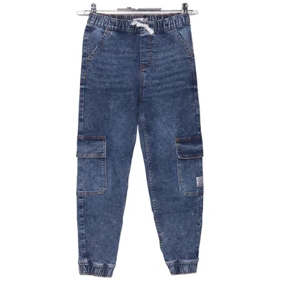 Cargo pants (Blue) from Sinsay Cotton, Polyester, Viscose