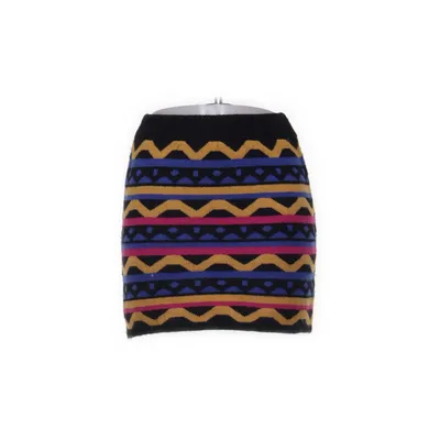 Rok (Zwart, Blauw, Meerkleurig) van Moni&Co Acryl, Katoen, Elastaan, Wol