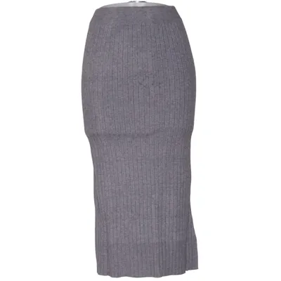 Maxi rok (Grijs) van Monologue Katoen, Polyester
