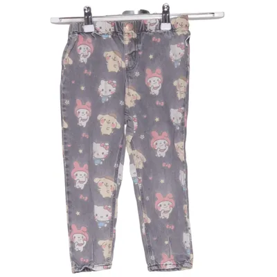 Spijkerbroek (Grijs, Meerkleurig) van H&M x Hello Kitty Katoen