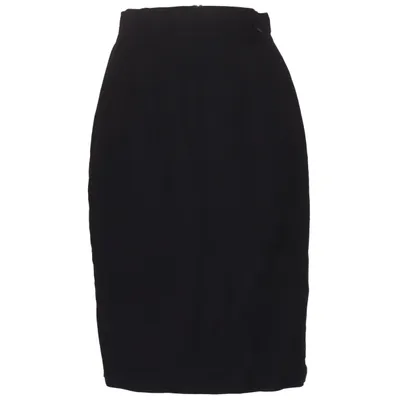 Jupe (Noir) de Choise by Danwear Polyester, Viscose, Laine