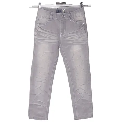 Jeans (Gray) from Knox Cotton, Polyester