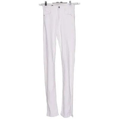 Jeans (Hvid) fra Bershka Denim Bomuld, Elastan
