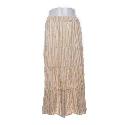 Långkjol (Beige, Vit) från Gina Tricot Viskos