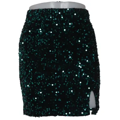 Jupe (Noir, Vert) de Retro & Icone Élasthane, Polyester