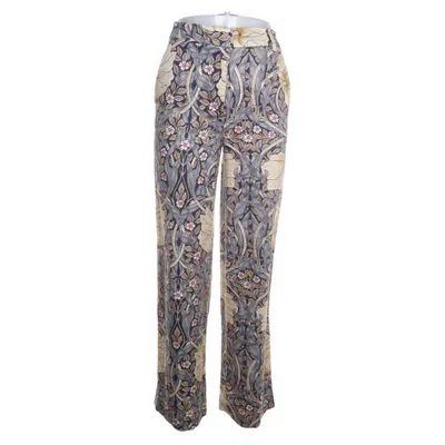 Bukser (Blå, Flerfarvet) fra Morris & Co x H&M Lyocell, Polyester, Viscose