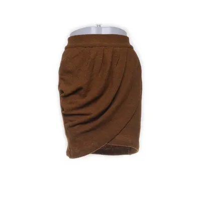 Slå om-nederdel (Brun) fra Amanda Uprichard Akryl, Elastan, Polyester