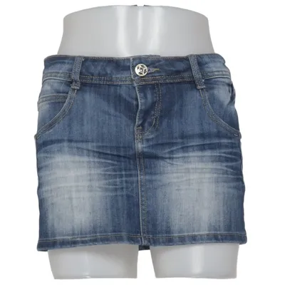 Jupe en jean (Bleu) de Revers Jeans Coton, Élasthane, Polyester