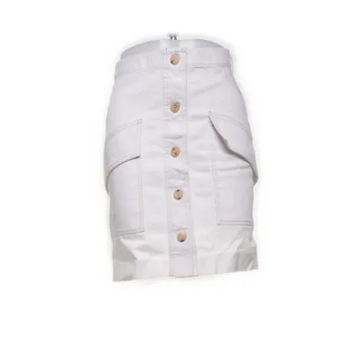 Skirt (White) from Acne Studios Cotton, Elastane, Polyester