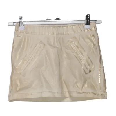 Skirt (Beige, Gold) from American Outfitters Cotton, Elastane, Polyamide