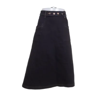 Denim skirt (Black) from Queen Kerosin Cotton, Elastane