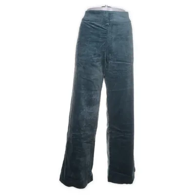 Corduroy broek (Turquoise) van UVR Berlin Katoen, Elastaan