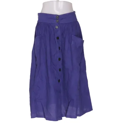 Skirt (Blue) from Zara Woman Linen