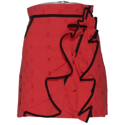 Rock (Rot) von Karen Millen Acetat, Baumwolle