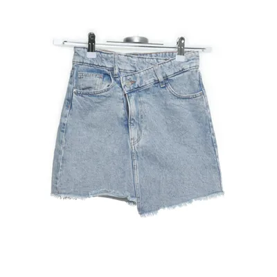 Jeanskjol (Blå) från H&M Bomull, Elastan, Polyester