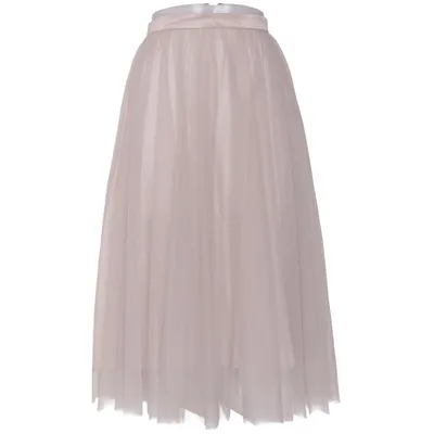 Tule rok (Beige) van Ida Sjöstedt Acetaat, Cupro, Polyester