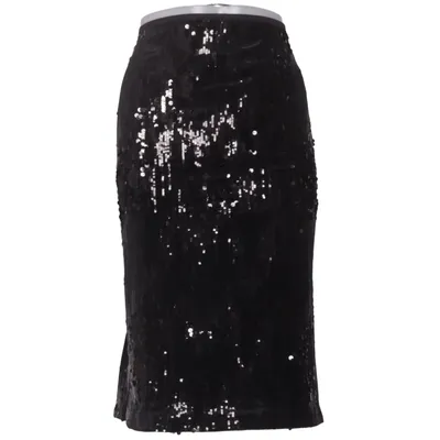 Skirt (Black, Silver) from C&A Elastane, Polyester