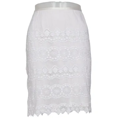 Skirt (White) from Escada Polyamide, Polyester, Viscose