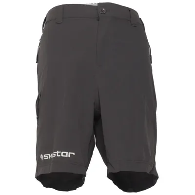 Outdoor Shorts (Grau) von James & Nicholson Elasthan, Polyamid