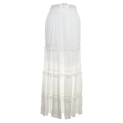 Maxi nederdel (Hvid) fra Miss Selfridge Bomuld, Viscose