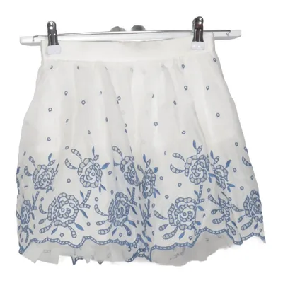 Rok (Wit, Blauw) van Monnalisa Katoen